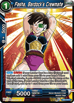 Fasha, Bardock's Crewmate - Draft Box 06 - Giant Force - Common - DB3-036
