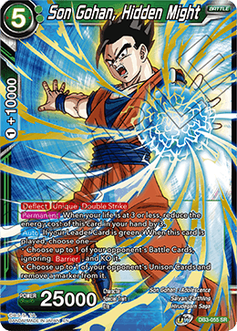 Son Gohan, Hidden Might - Draft Box 06 - Giant Force - Super Rare - DB3-055