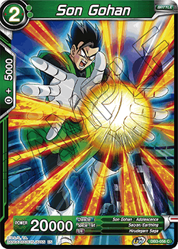 Son Gohan - Draft Box 06 - Giant Force - Common - DB3-056