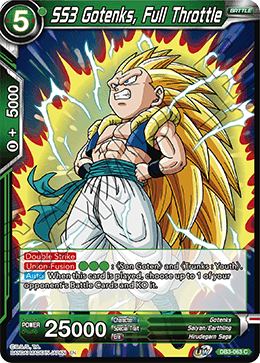 SS3 Gotenks, Full Throttle - Draft Box 06 - Giant Force - Common - DB3-063