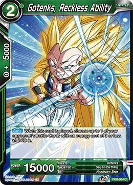 Gotenks, Reckless Ability - Draft Box 06 - Giant Force - Common - DB3-064