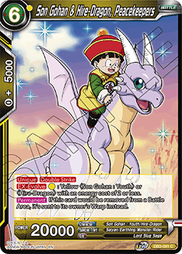 Son Gohan & Hire-Dragon, Peacekeepers - Draft Box 06 - Giant Force - Common - DB3-081