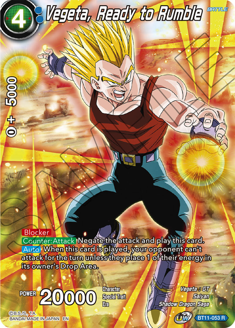 Vegeta, Ready to Rumble - Theme Selection: History of Vegeta - Rare - BT11-053