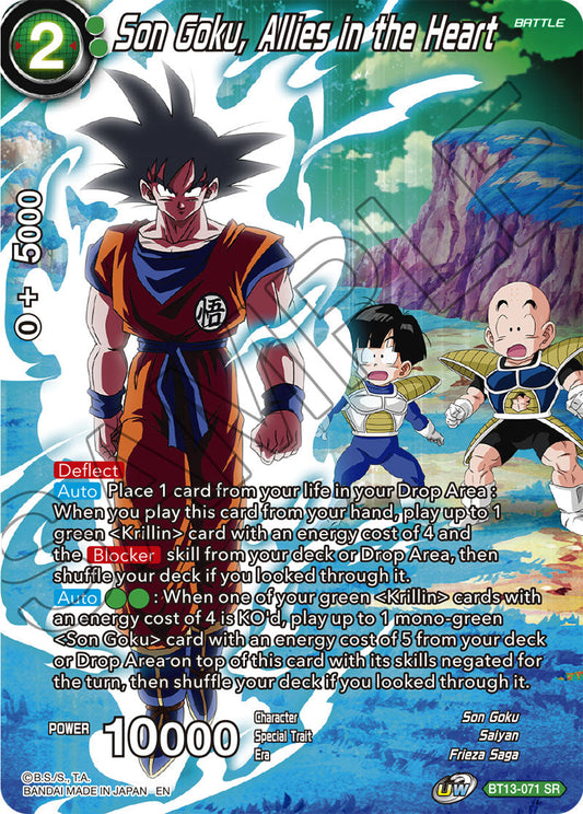 Son Goku, Allies in the Heart - Theme Selection: History of Son Goku - Super Rare - BT13-071