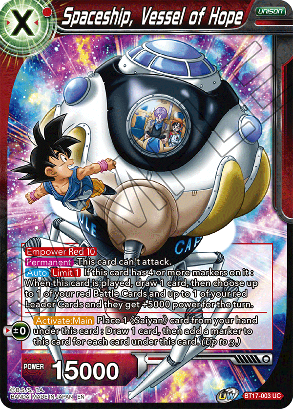 Spaceship, Vessel of Hope - Ultimate Squad - Uncommon - BT17-003