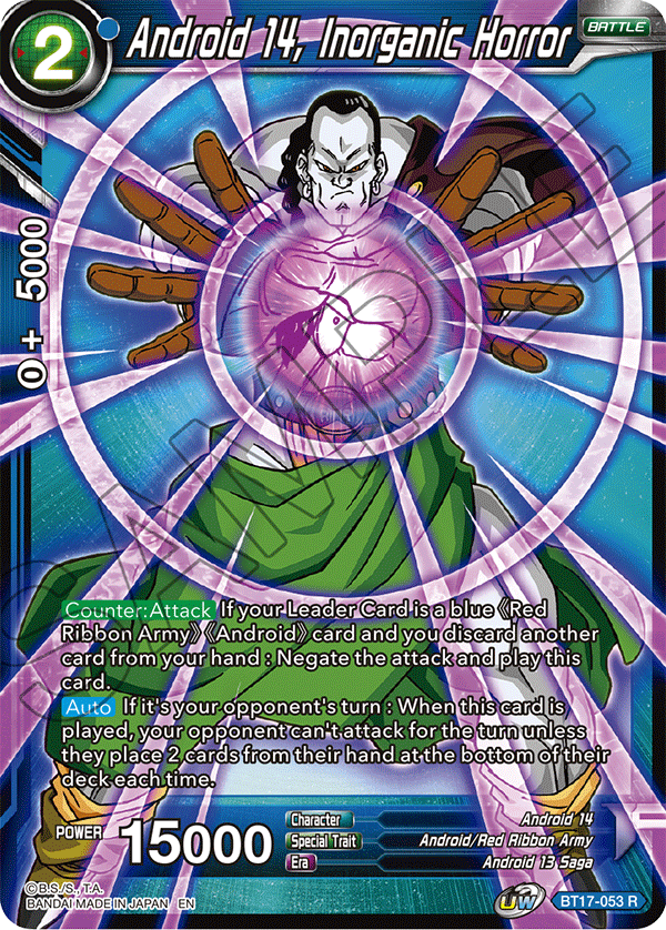 Android 14, Inorganic Horror - Ultimate Squad - Rare - BT17-053