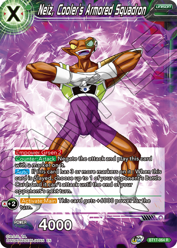 Neiz, Cooler's Armored Squadron - Ultimate Squad - Rare - BT17-064