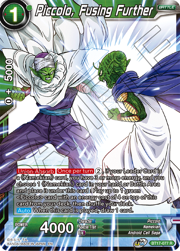 Piccolo, Fusing Further - Ultimate Squad - Rare - BT17-077