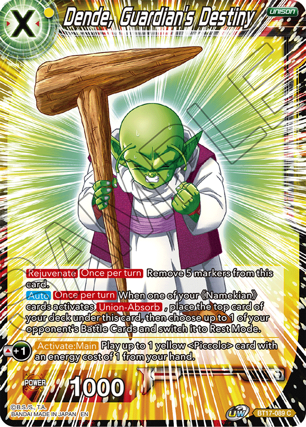 Dende Guardian's Destiny - Ultimate Squad - Common - BT17-089