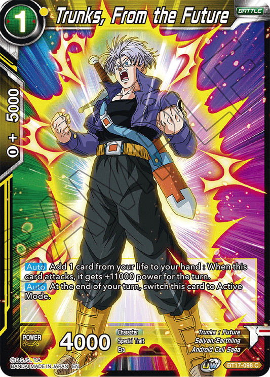 Trunks, From the Future - Ultimate Squad - Common - BT17-098