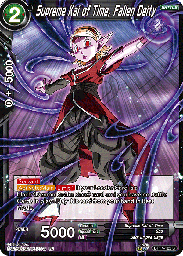 Supreme Kai of Time, Fallen Deity - Ultimate Squad - Common - BT17-122