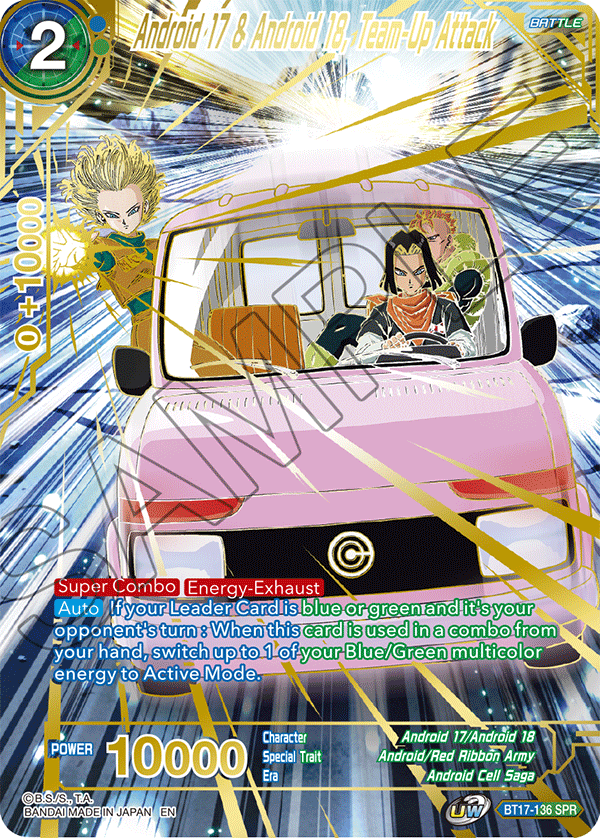 Android 17 & Android 18, Team-Up Attack (SPR) - Ultimate Squad - Special Rare - BT17-136