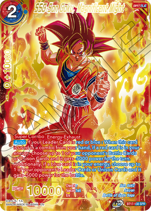 SSG Son Goku, Magnificent Might (SPR) - Ultimate Squad - Special Rare - BT17-138