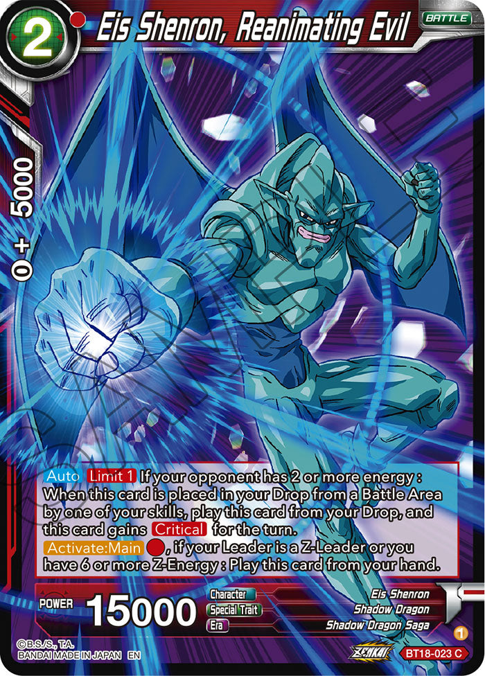 Eis Shenron, Reanimating Evil - Dawn of the Z-Legends - Common - BT18-023