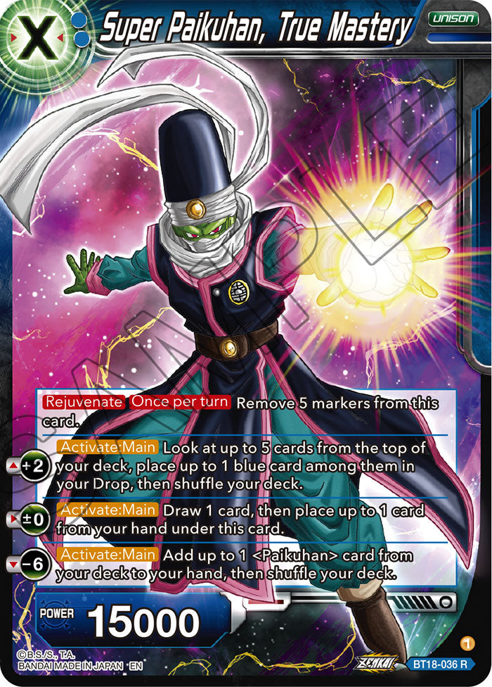 Super Paikuhan, True Mastery - Dawn of the Z-Legends - Rare - BT18-036