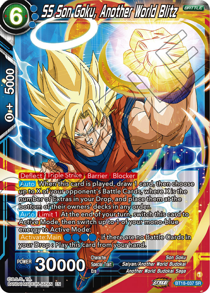 SS Son Goku, Another World Blitz - Dawn of the Z-Legends - Super Rare - BT18-037