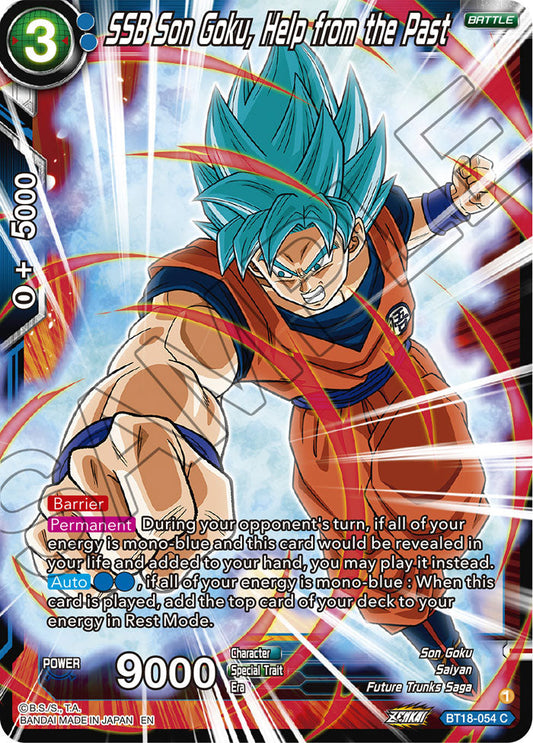 SSB Son Goku, Help from the Past - Dawn of the Z-Legends - Common - BT18-054