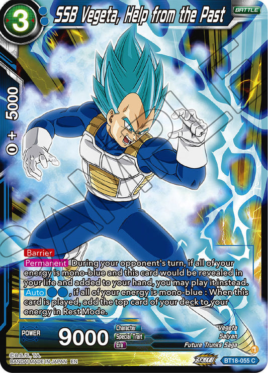 SSB Vegeta, Help from the Past - Dawn of the Z-Legends - Common - BT18-055