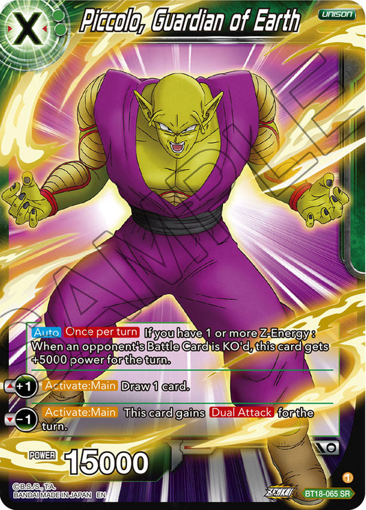 Piccolo, Guardian of Earth - Dawn of the Z-Legends - Super Rare - BT18-065