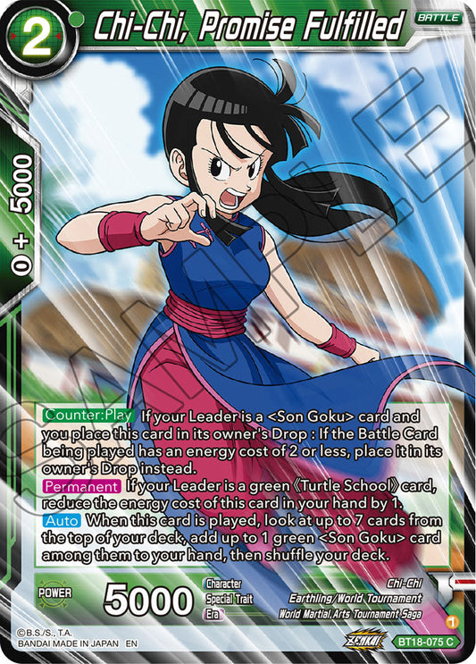 Chi-Chi, Promise Fulfilled - Dawn of the Z-Legends - Common - BT18-075