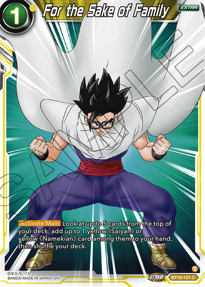 For the Sake of Family - Dawn of the Z-Legends - Common - BT18-121