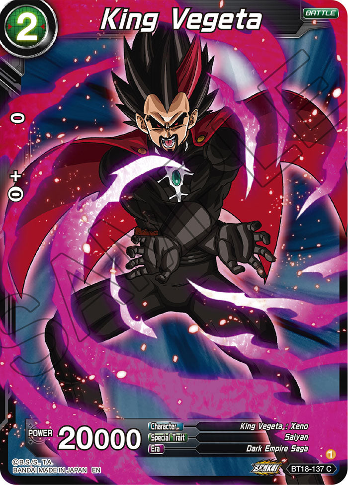King Vegeta - Dawn of the Z-Legends - Common - BT18-137