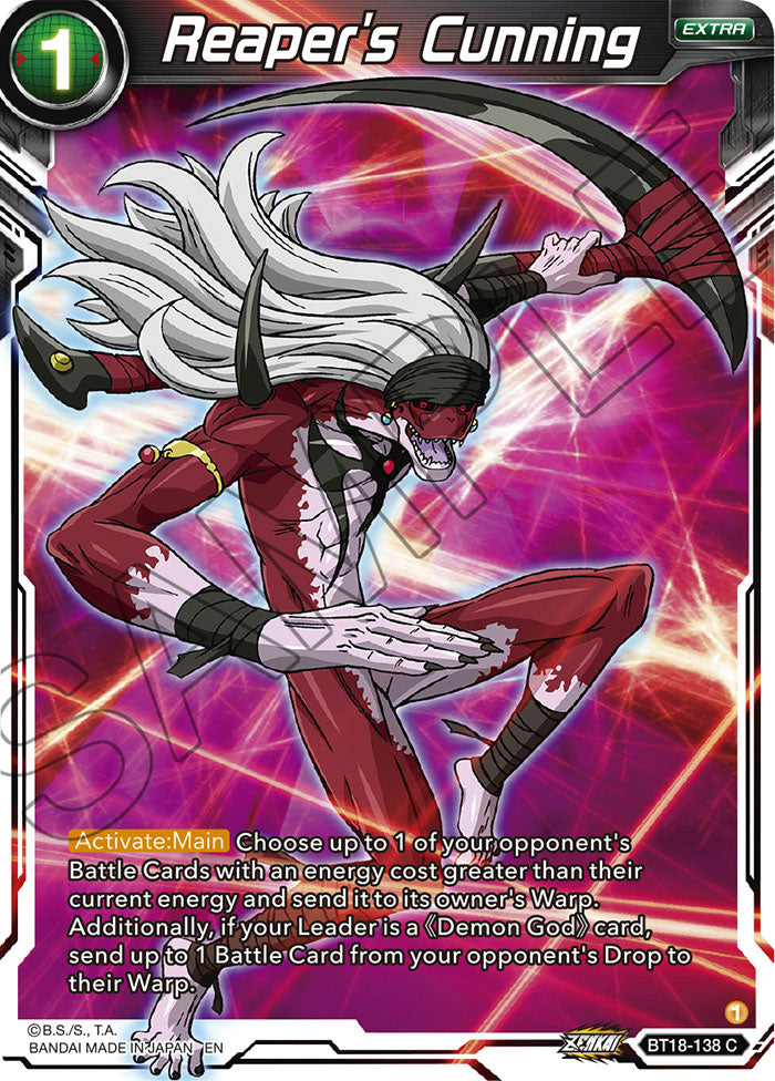 Reaper's Cunning - Dawn of the Z-Legends - Common - BT18-138