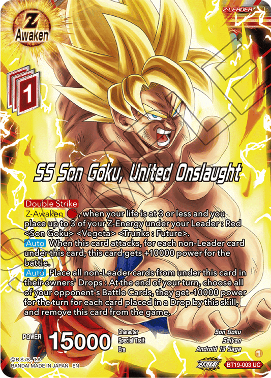 SS Son Goku, United Onslaught - Fighter's Ambition - Uncommon - BT19-003