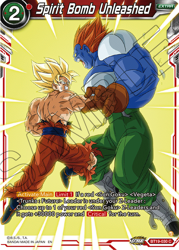 Spirit Bomb Unleashed - Fighter's Ambition - Common - BT19-030
