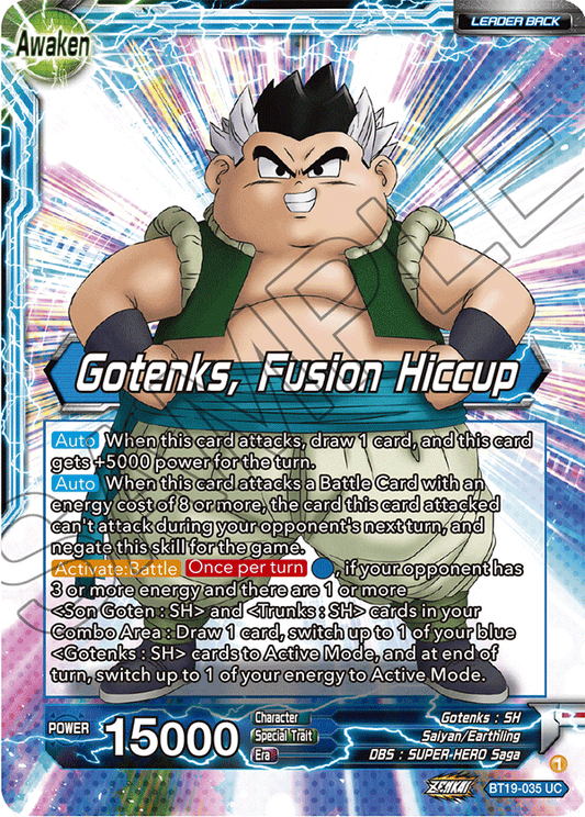 Son Goten & Trunks // Gotenks, Fusion Hiccup - Fighter's Ambition - Uncommon - BT19-035