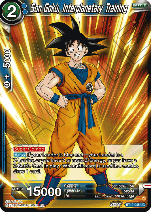 Son Goku, Interplanitary Training - Fighter's Ambition - Uncommon - BT19-045