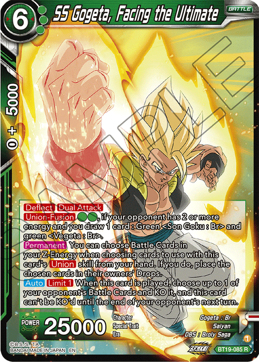 SS Gogeta, Facing the Ultimate - Fighter's Ambition - Rare - BT19-085