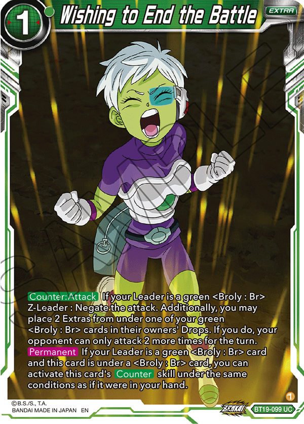 Wishing to End the Battle - Fighter's Ambition - Uncommon - BT19-099