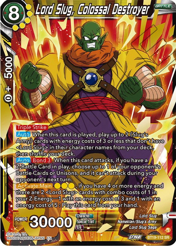 Lord Slug, Colossal Destroyer - Fighter's Ambition - Super Rare - BT19-112