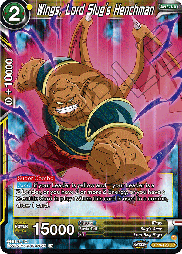 Wings, Lord Slug's Henchman - Fighter's Ambition - Uncommon - BT19-120