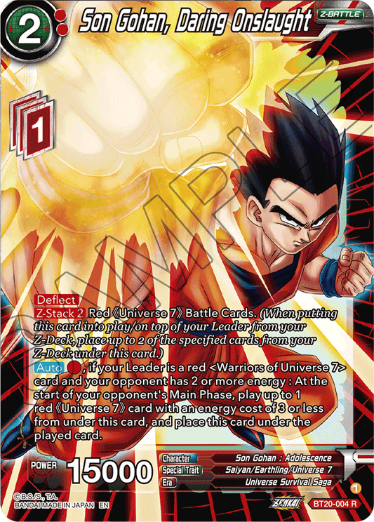 Son Gohan, Daring Onslaught - Power Absorbed - Rare - BT20-004