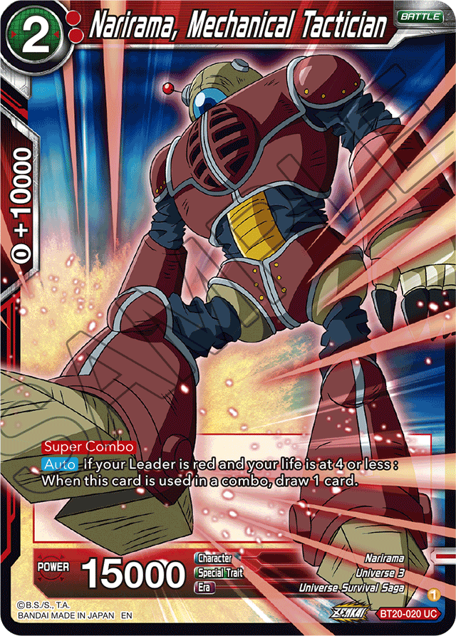 Narirama, Mechanical Tactician - Power Absorbed - Uncommon - BT20-020