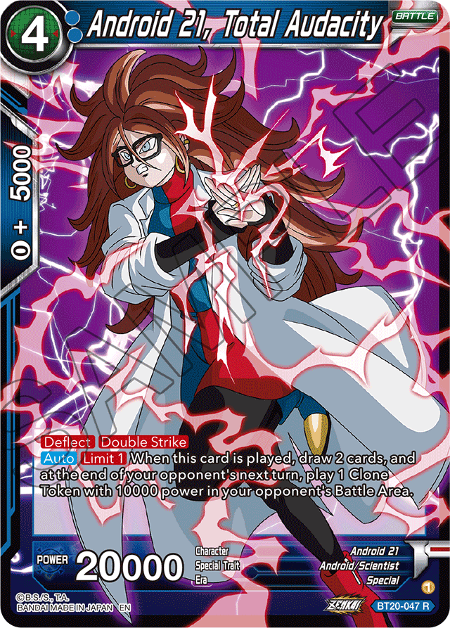 Android 21, Total Audacity - Power Absorbed - Rare - BT20-047