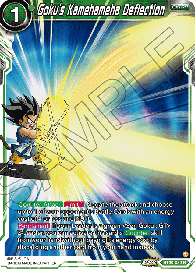 Goku's Kamehameha Deflection - Power Absorbed - Rare - BT20-082