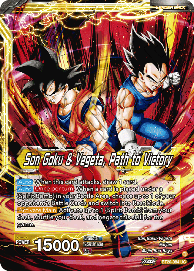 SS Vegito // Son Goku & Vegeta, Path to Victory - Power Absorbed - Uncommon - BT20-084
