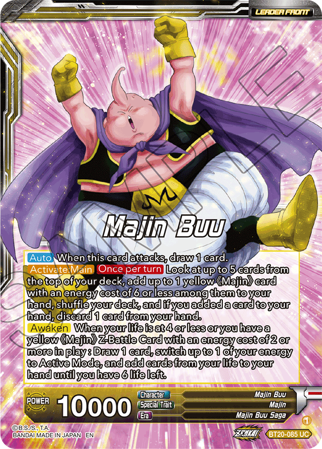 Majin Buu // Majin Buu, Absorption Complete - Power Absorbed - Uncommon - BT20-085