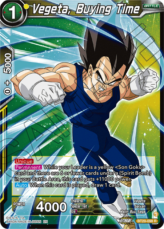 Vegeta, Buying Time - Power Absorbed - Rare - BT20-098