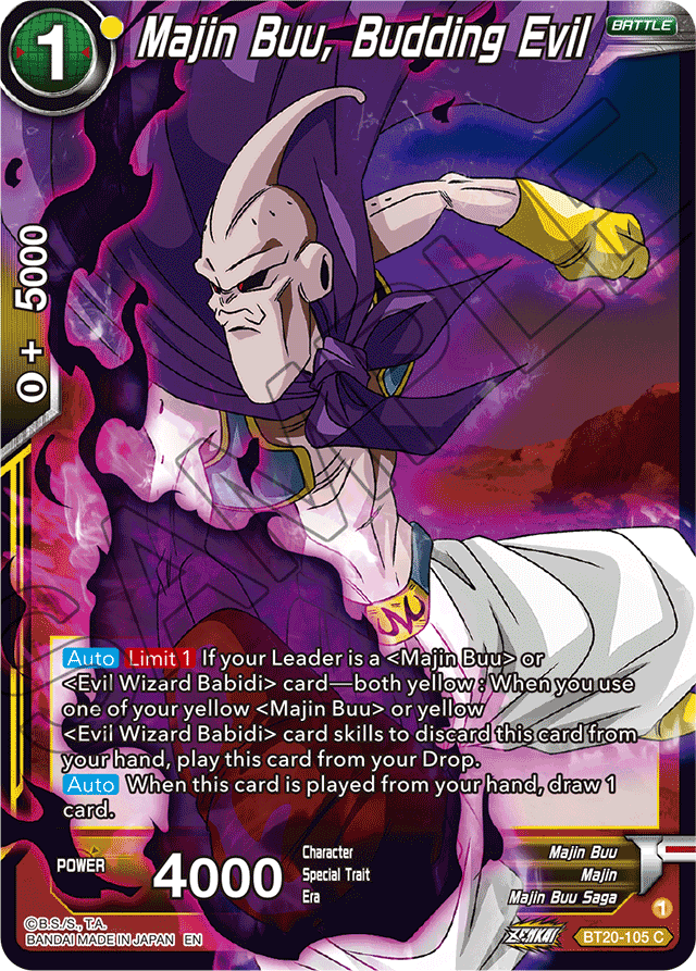 Majin Buu, Budding Evil - Power Absorbed - Common - BT20-105