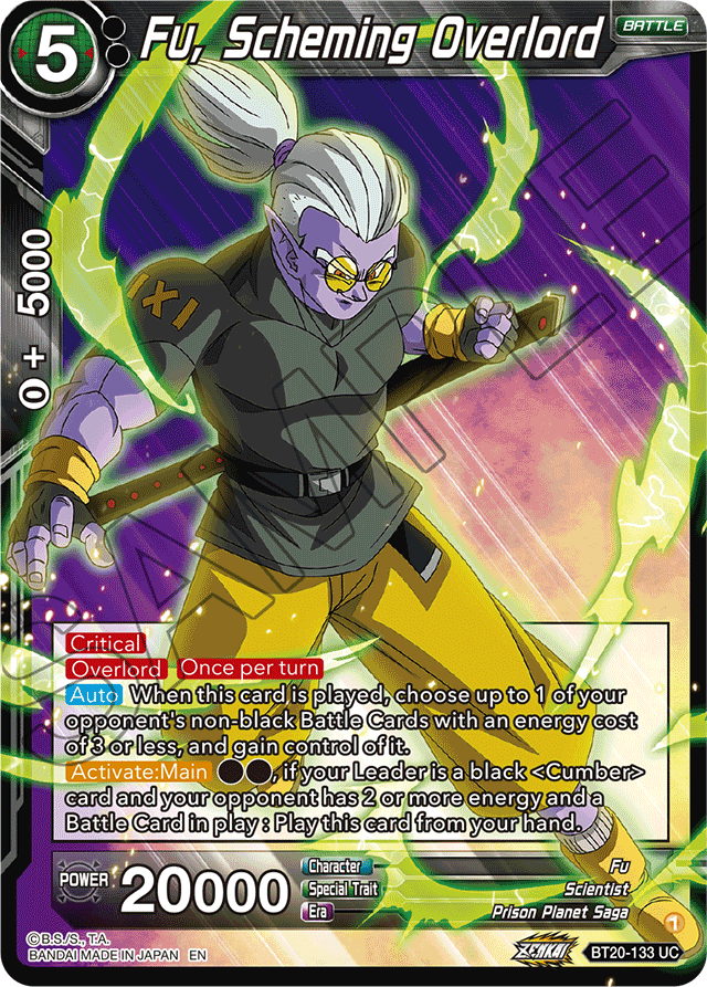Fu, Scheming Overlord - Power Absorbed - Uncommon - BT20-133