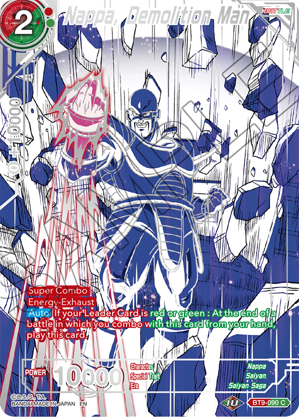 Nappa, Demolition Man - Collector's Selection Vol. 2 - Promo - BT9-090
