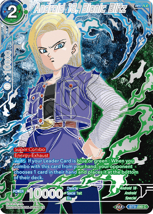 Android 18, Bionic Blitz - Collector's Selection Vol. 2 - Promo - BT9-099
