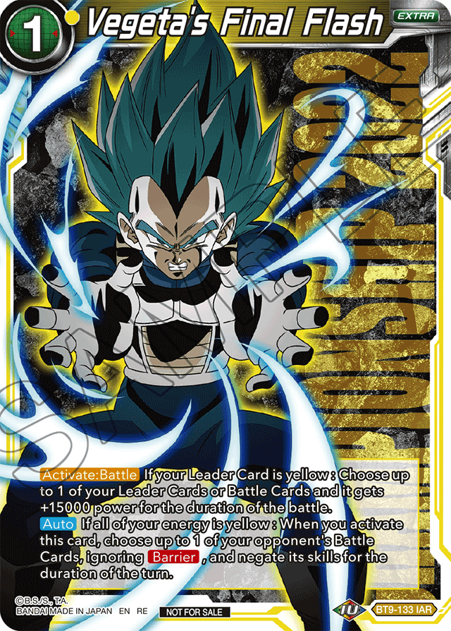 Vegeta's Final Flash (Championship 2022 Celebration Pack) - Promotion Cards - Promo - BT9-133