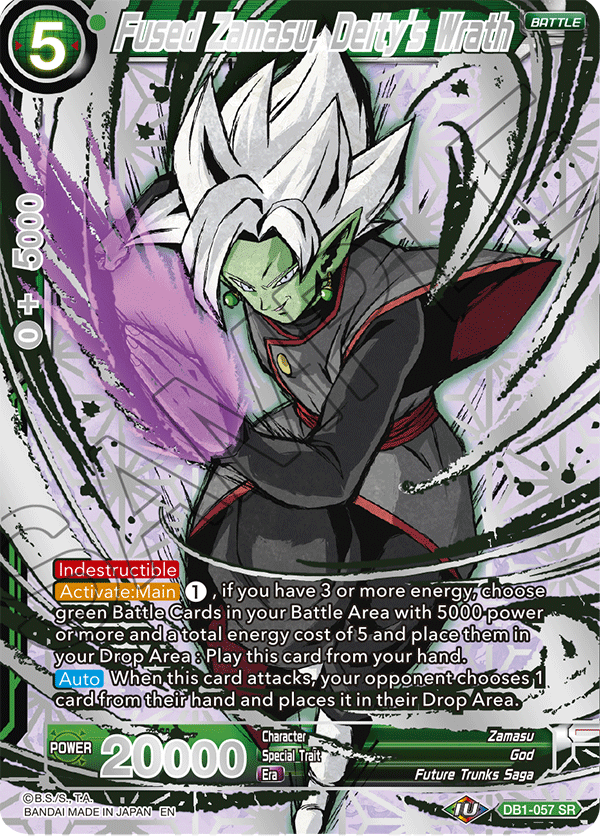 Fused Zamasu, Deity's Wrath - Collector's Selection Vol. 1 - Super Rare - DB1-057