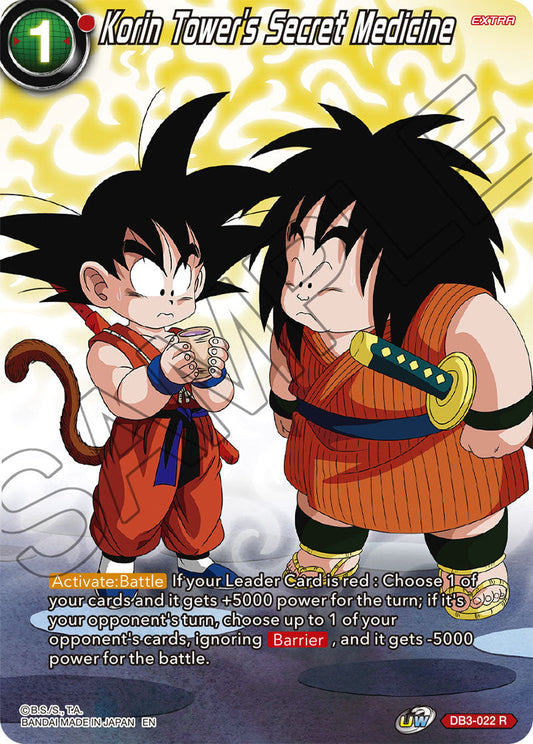 Korin Tower's Secret Medicine - Theme Selection: History of Son Goku - Rare - DB3-022