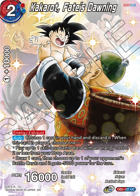Kakarot, Fate's Dawning - Theme Selection: History of Son Goku - Uncommon - DB3-127